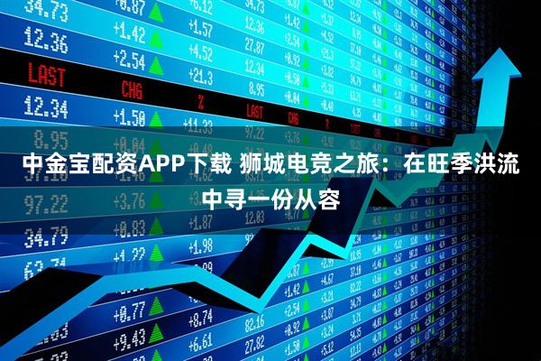 中金宝配资APP下载 狮城电竞之旅：在旺季洪流中寻一份从容